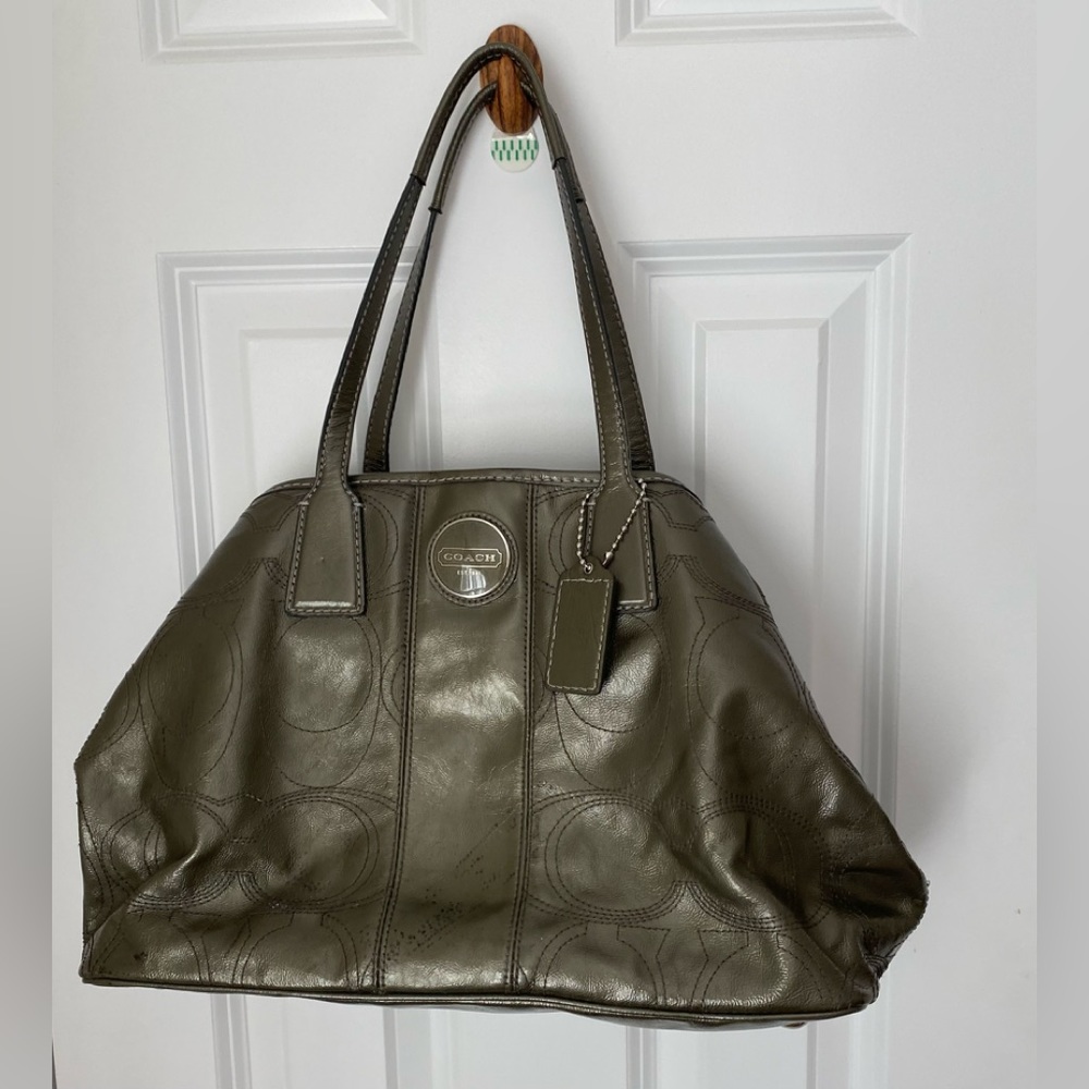 Coach Graphite Kisslock Bag 15658